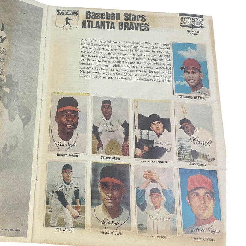 1969 MLB National League Baseball Stars Photostamp Album COMPLETE w Stamps