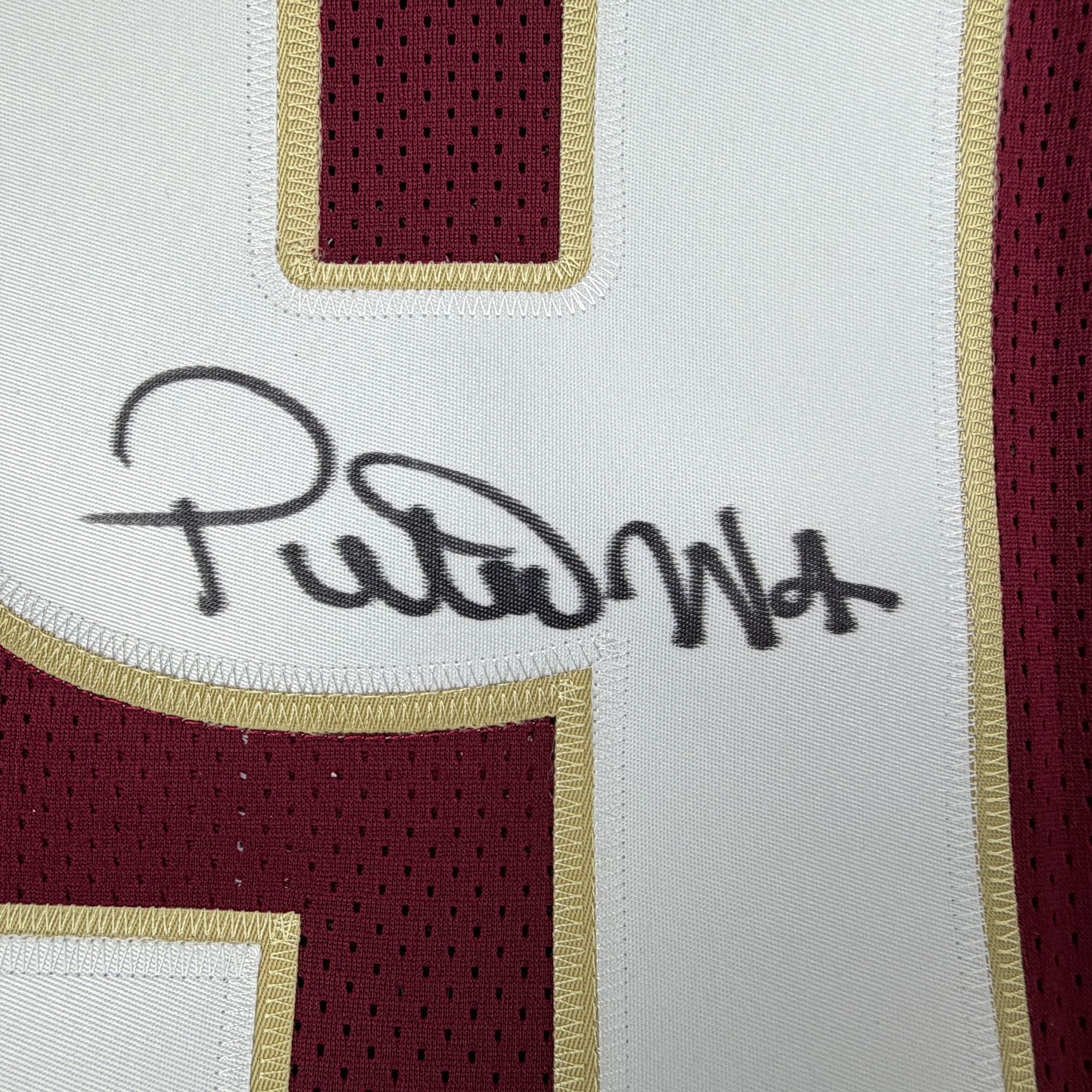 Autographed/Signed Peter Warrick Florida State FSU Maroon College Football Jersey Beckett BAS COA