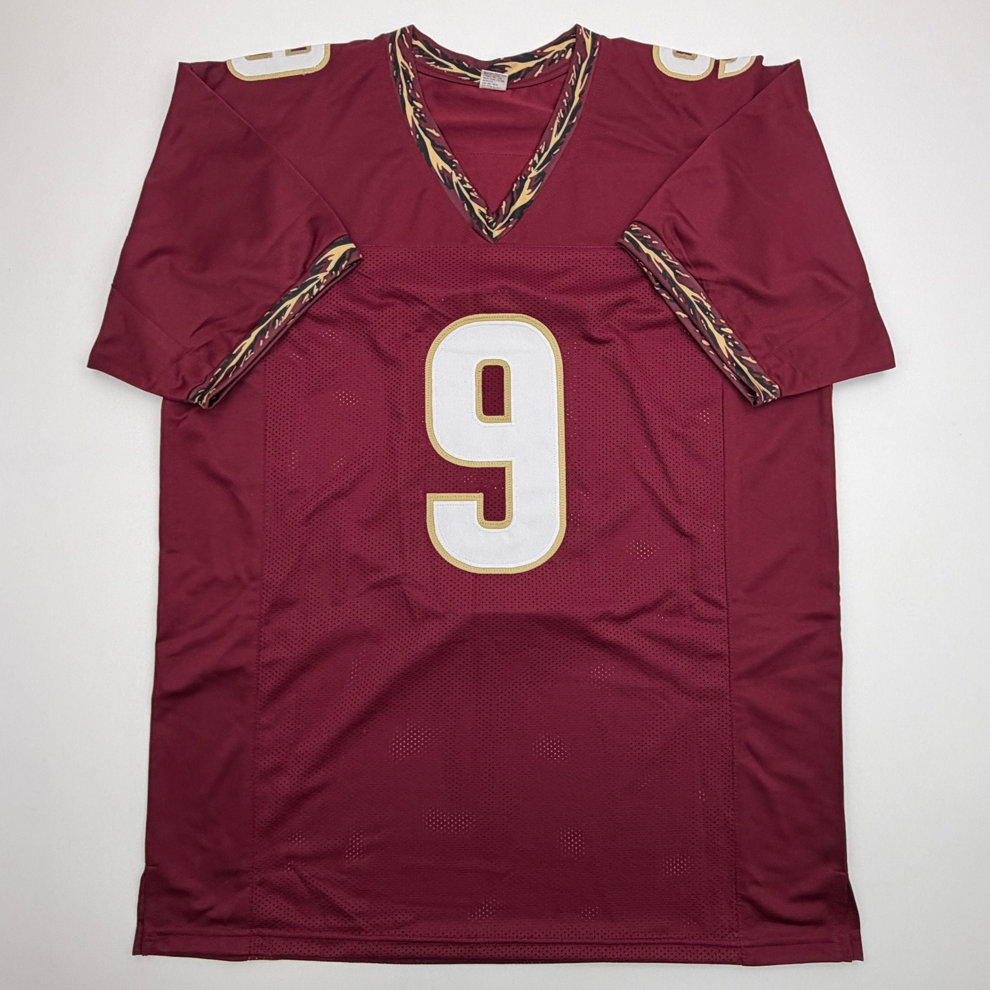 Autographed/Signed Peter Warrick Florida State FSU Maroon College Football Jersey Beckett BAS COA