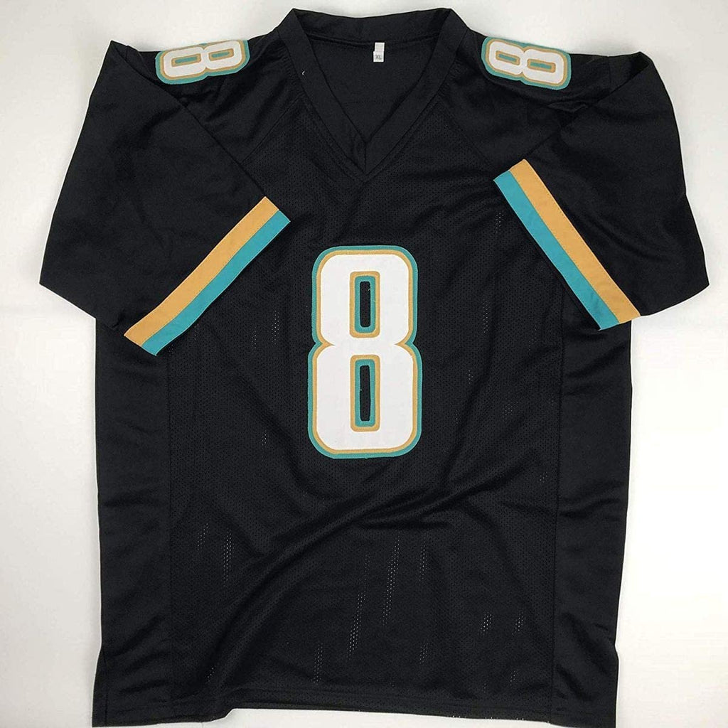Autographed/Signed Mark Brunell Jacksonville Black Football Jersey JSA COA