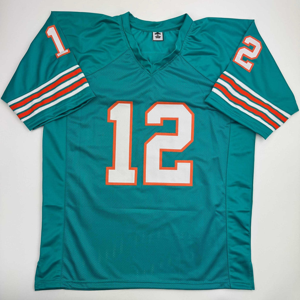 Autographed/Signed Bob Griese Miami Teal Football Jersey JSA COA