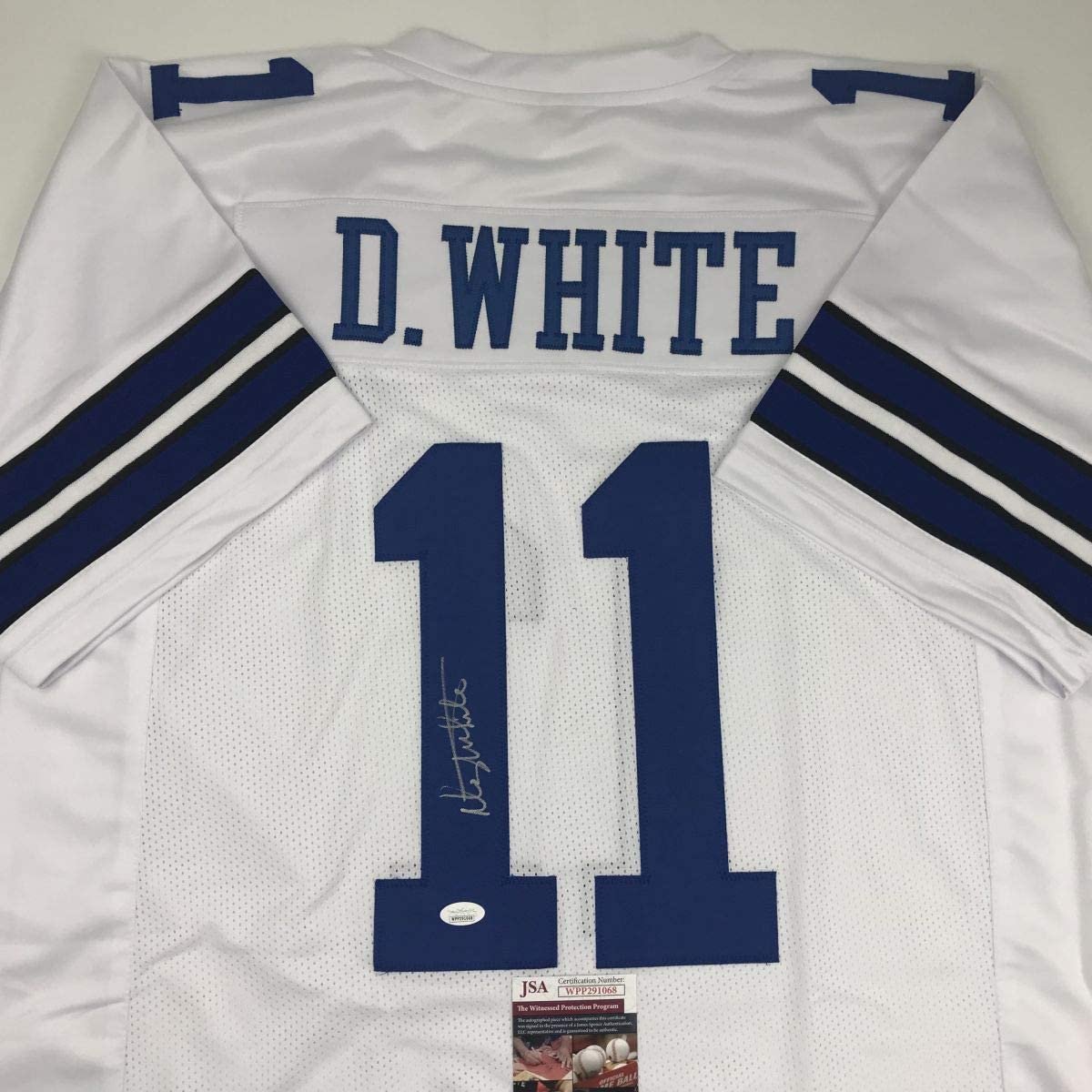 Autographed/Signed Danny White Dallas White Football Jersey JSA COA