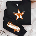 University of Texas Football Shirts, Longhorns Football sweatshirts, SEC Football, College Football, Hook em Horns, Faux Glitter Longhorn