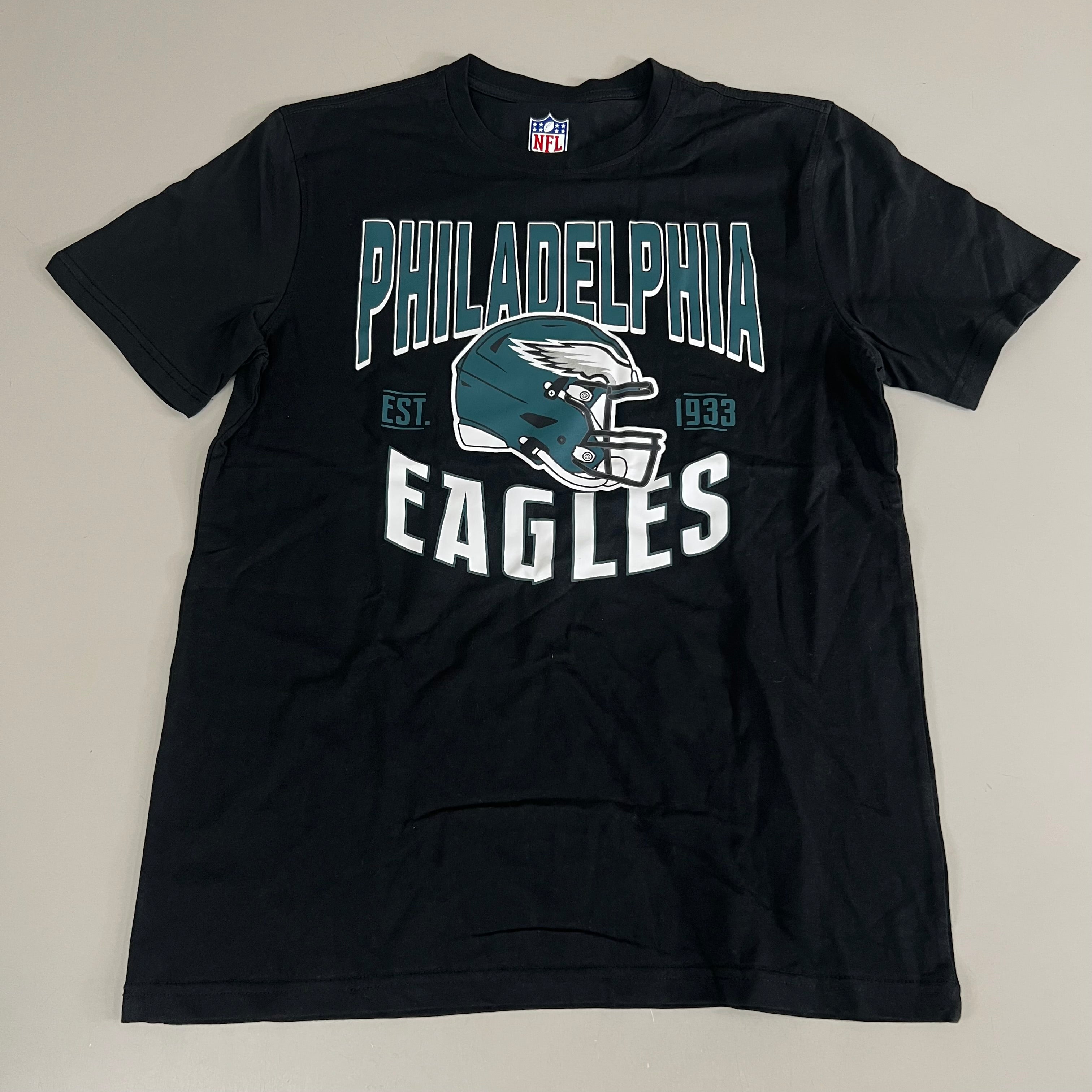 NFL (2 Piece) G-III Sports By Carl Banks Philadelphia Eagles T-Shirt & Full-Zip Hoodie Set Men's Sz M Black/ Green
