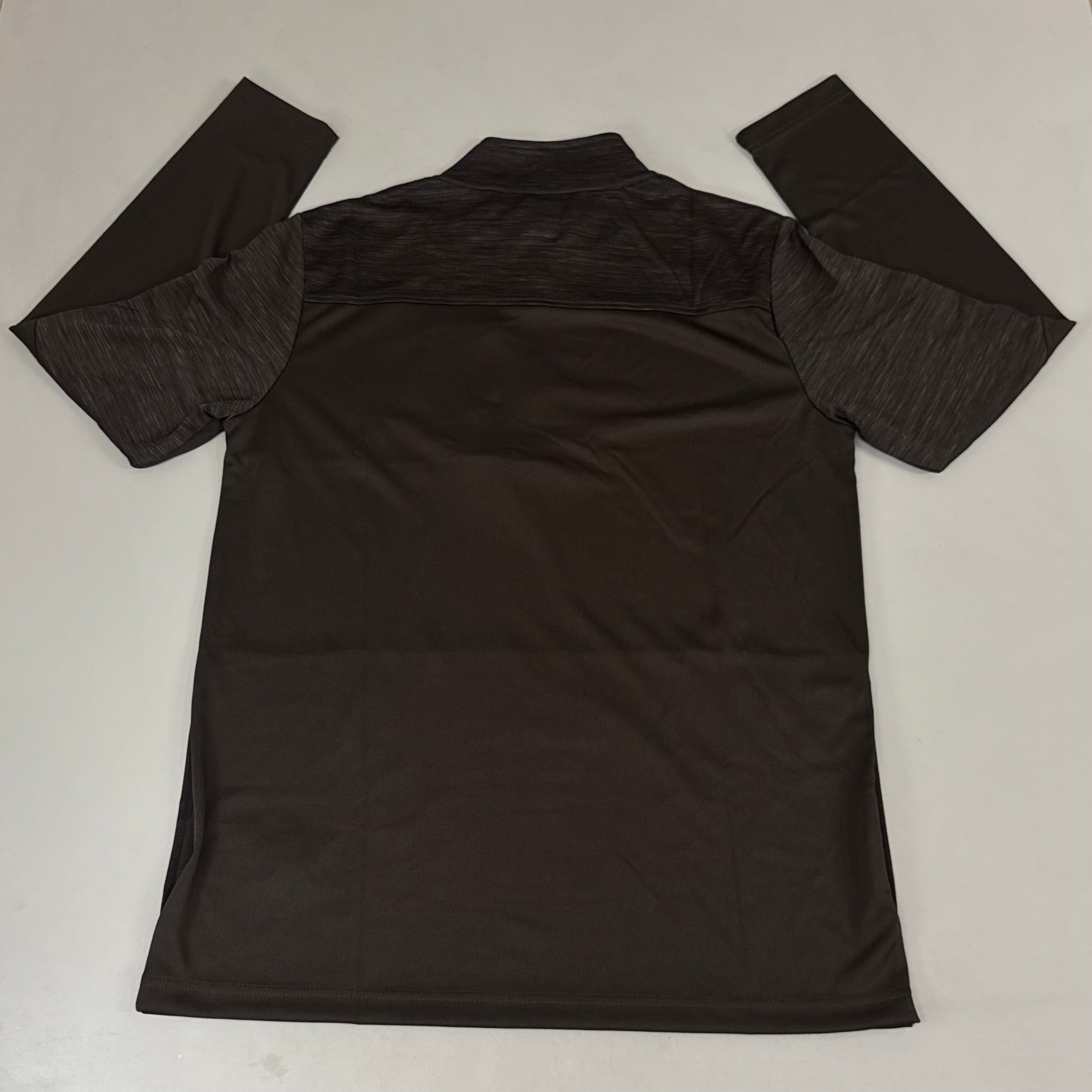 NFL Cleveland Browns Quarter Zip Pullover Shirt Long Sleeve XL Brown 1802969