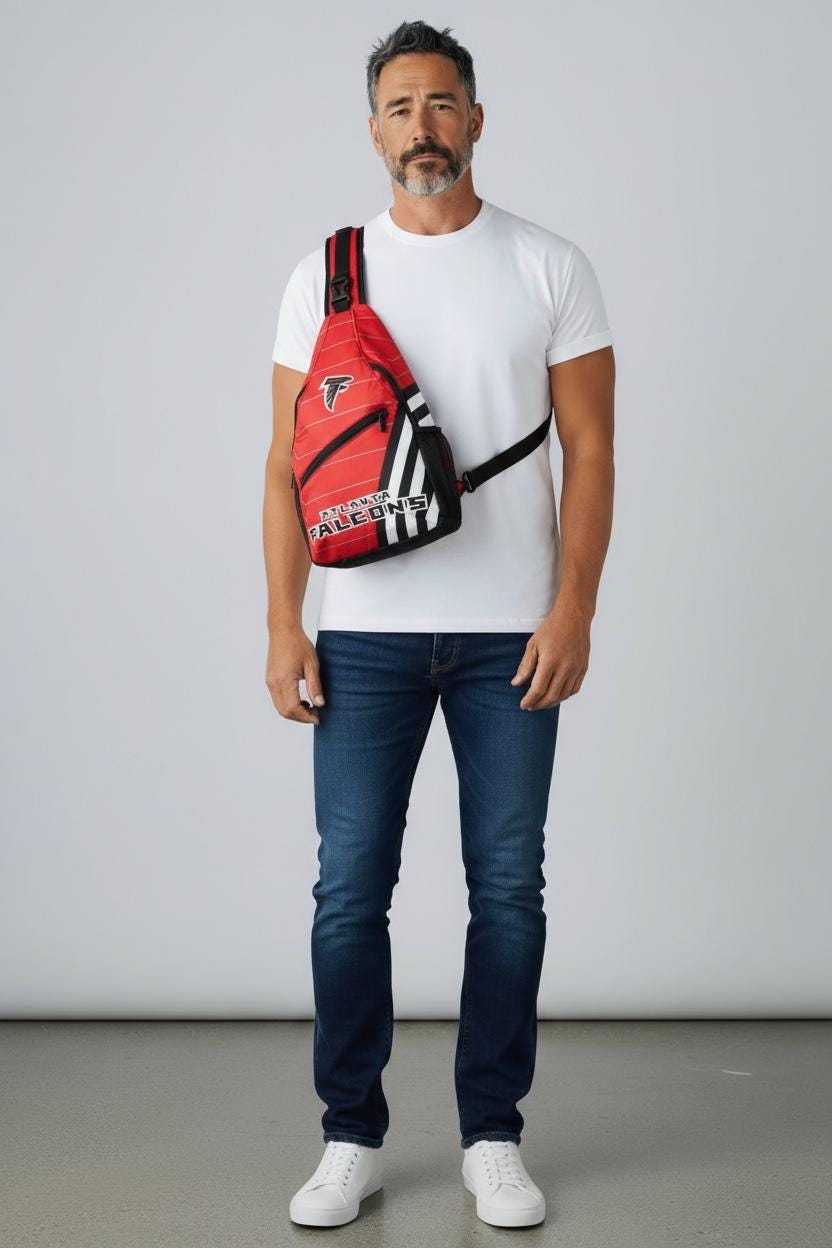 Atlanta Falcons Sling Bag: Crossbody Backpack