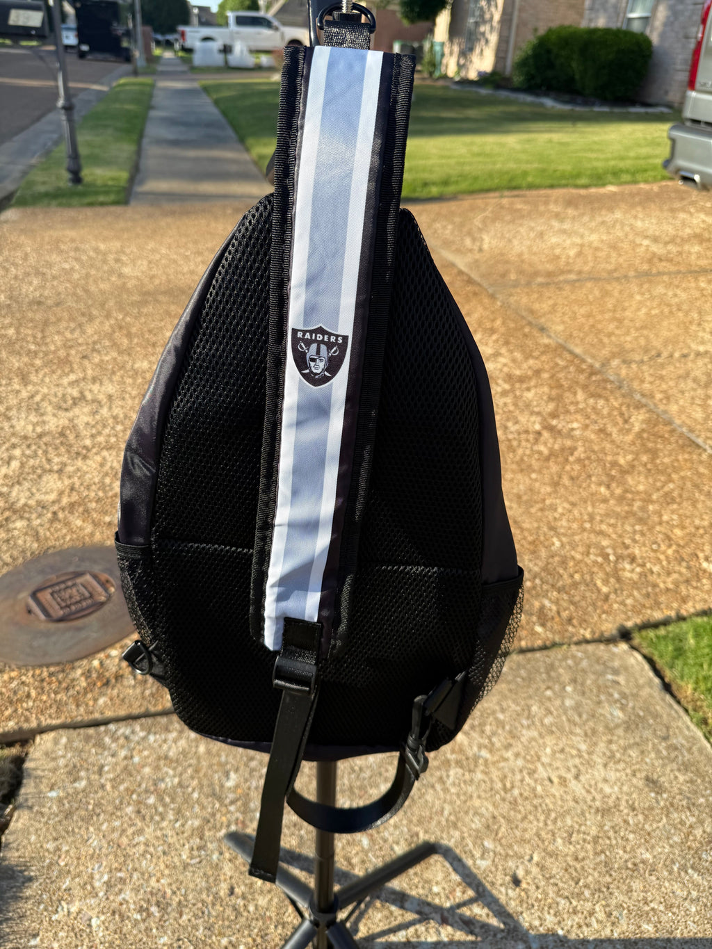 Las Vegas Raiders Sling Bag: Crossbody Backpack