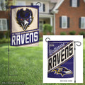 Baltimore Ravens Garden Flag 2 Sided Retro Logo