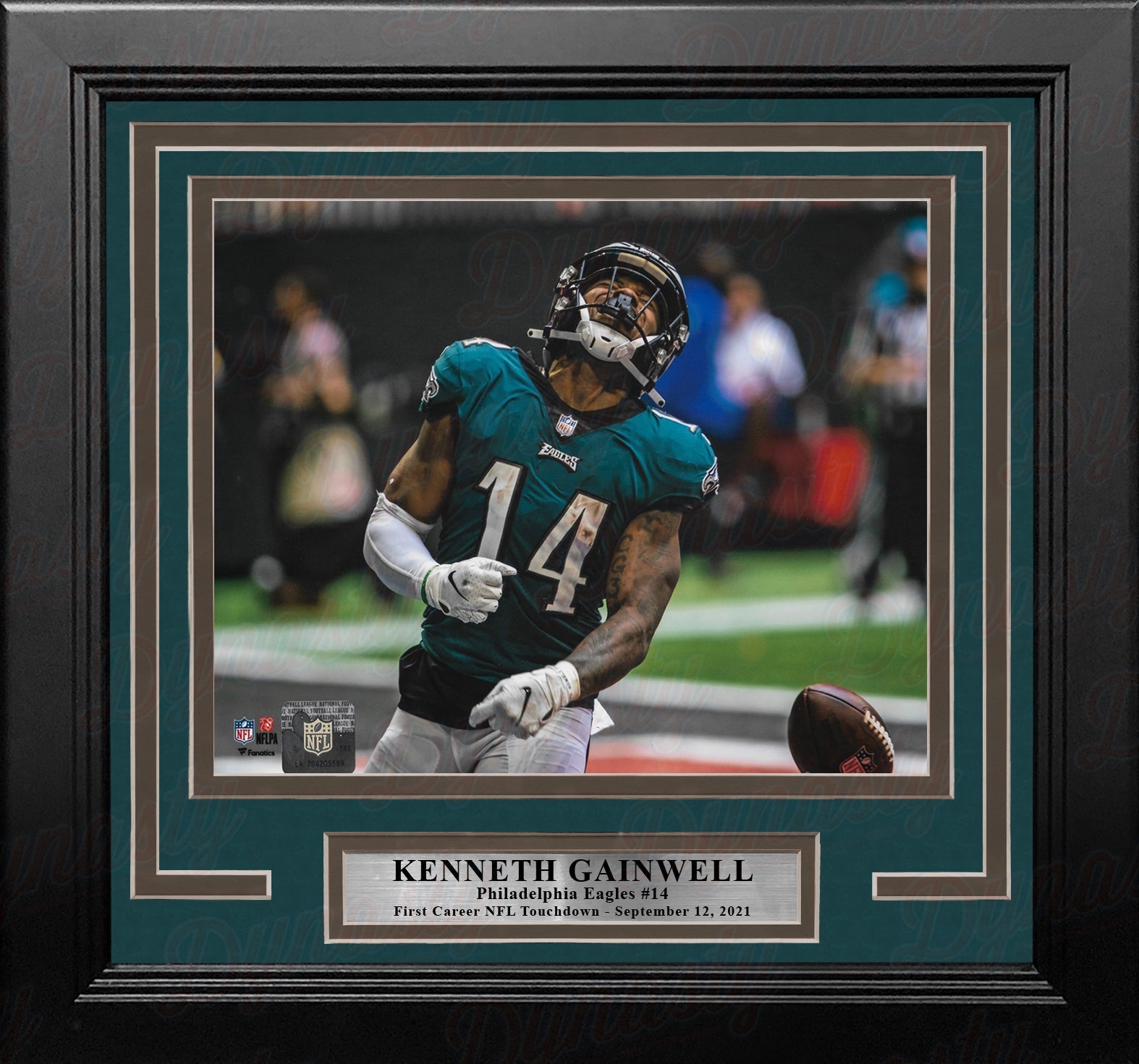 Kenneth Gainwell First NFL Touchdown Philadelphia Eagles 8" x 10" Framed Football Photo