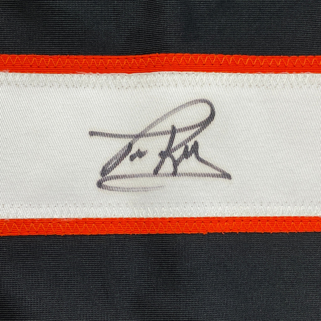 Autographed/Signed Tim Kerr Philadelphia Black Hockey Jersey JSA COA