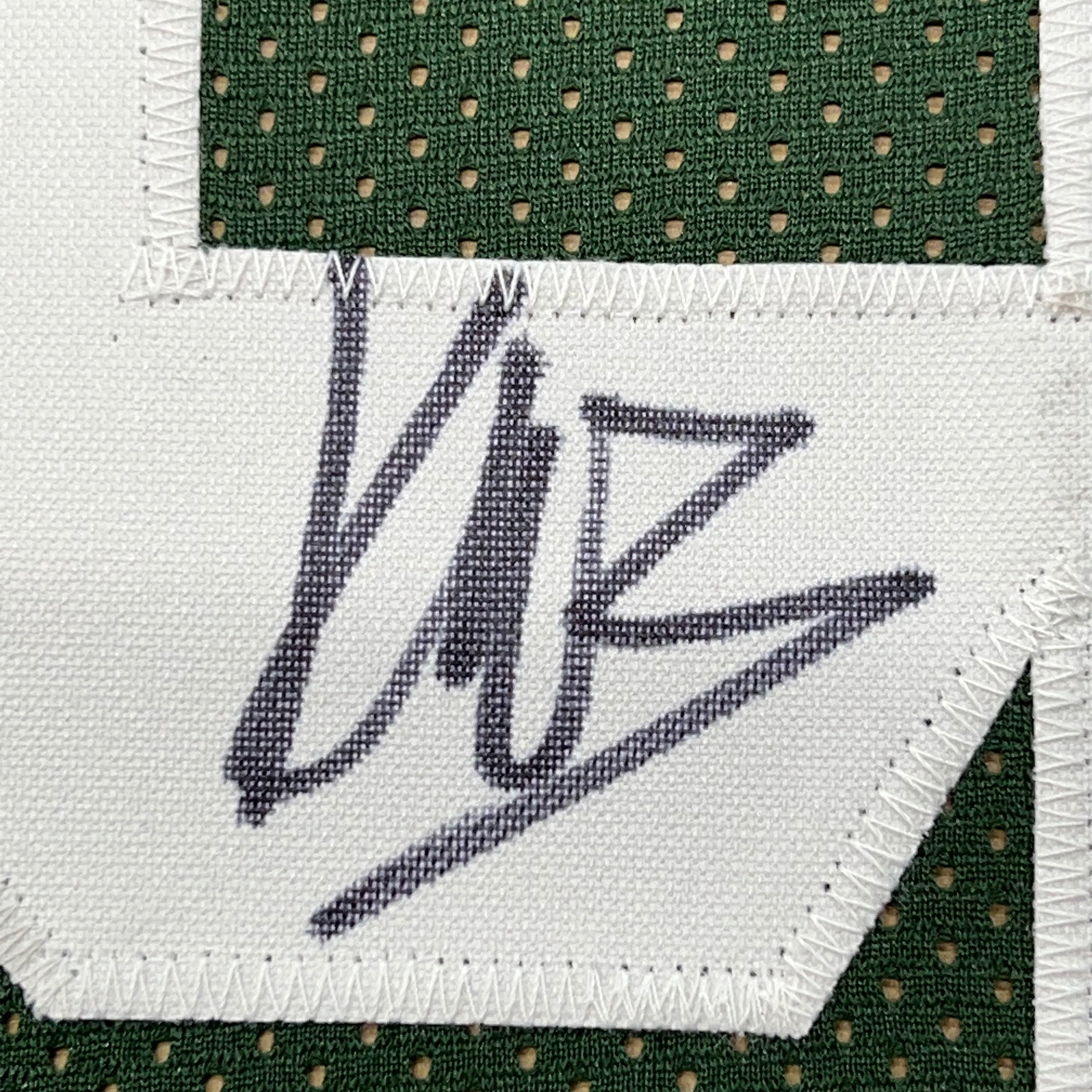 Framed Autographed/Signed Kenneth Walker III 35x39 Michigan State Green College Football Jersey Beckett BAS COA