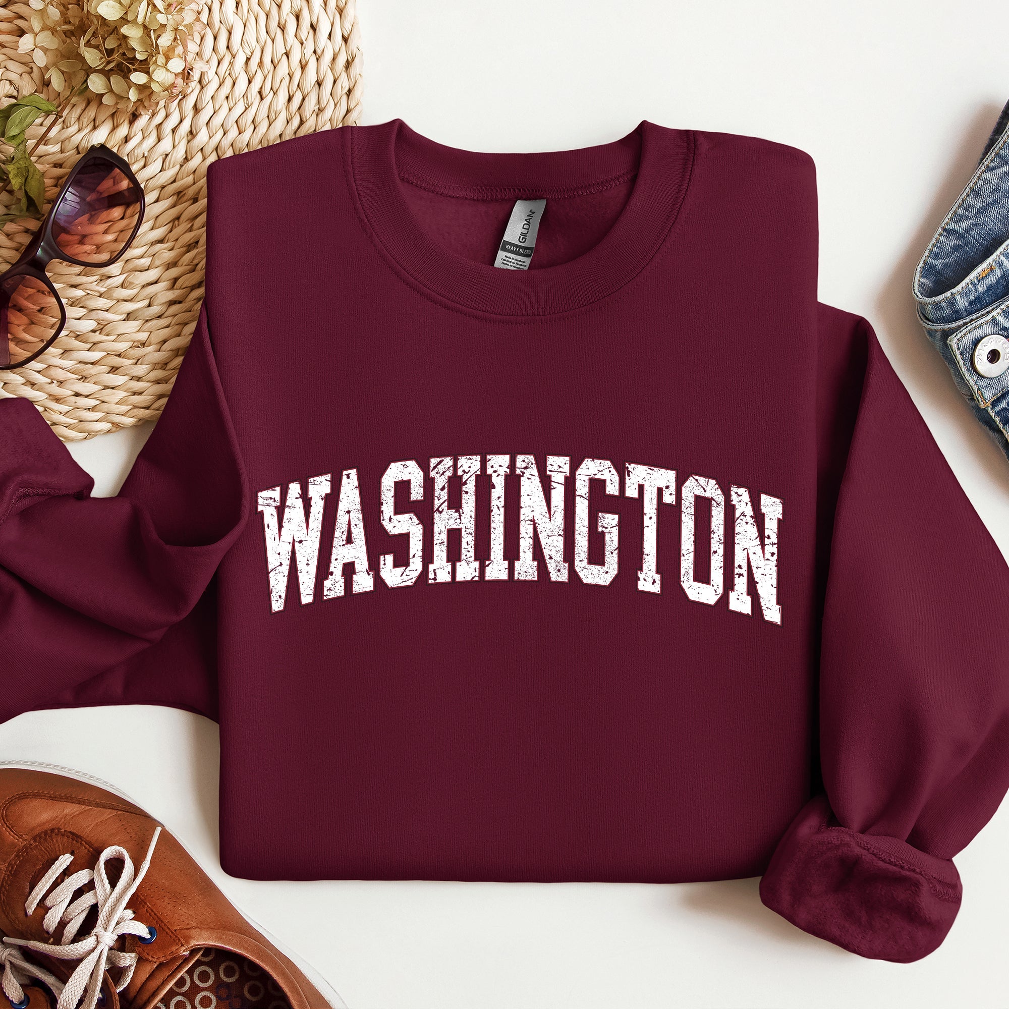 Washington Football Game Day Tailgate Party State University College Big Game Touchdown Sweatshirt