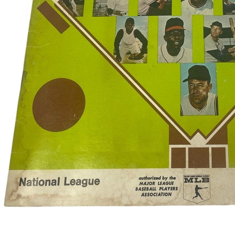 1969 MLB National League Baseball Stars Photostamp Album COMPLETE w Stamps
