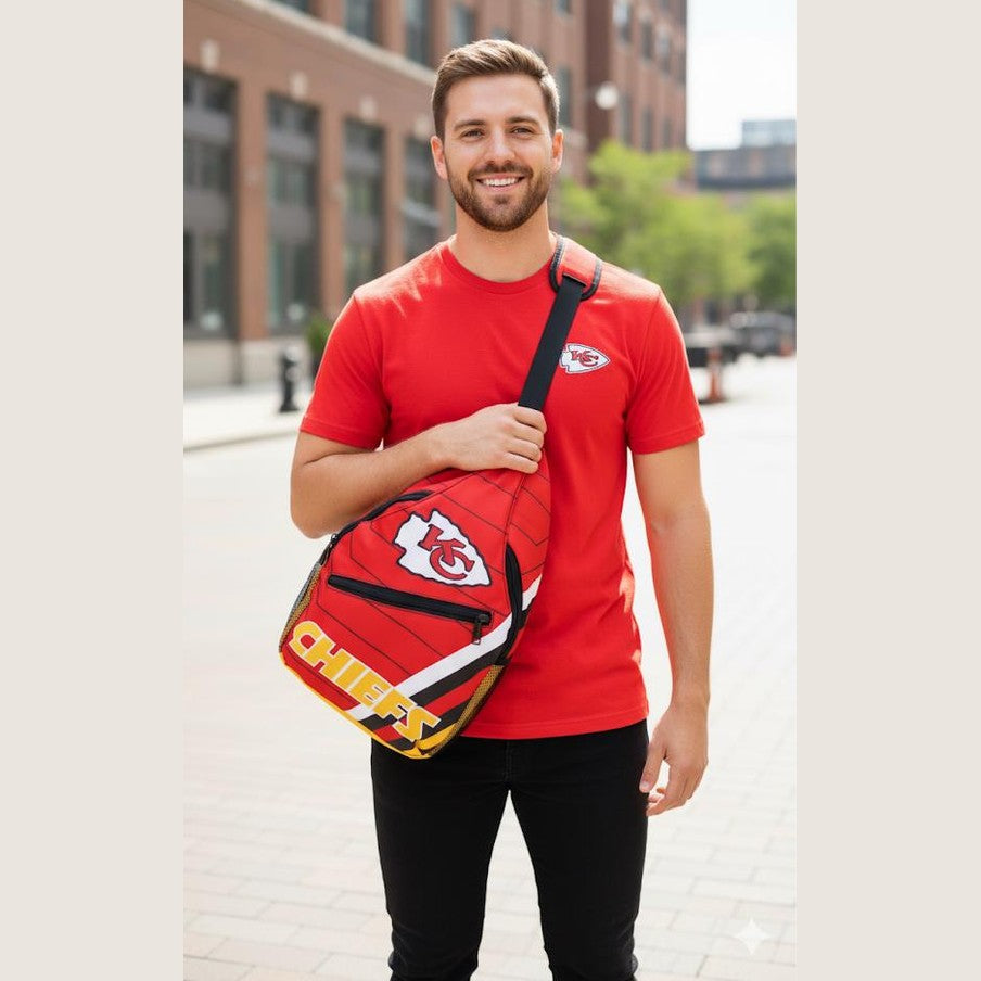 Kansas City Chiefs Sling Bag: NFL Crossbody Backpack