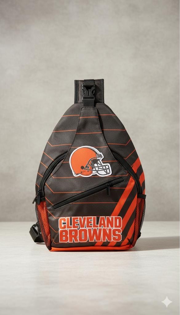 Cleveland Browns Sling Bag: Crossbody Backpack