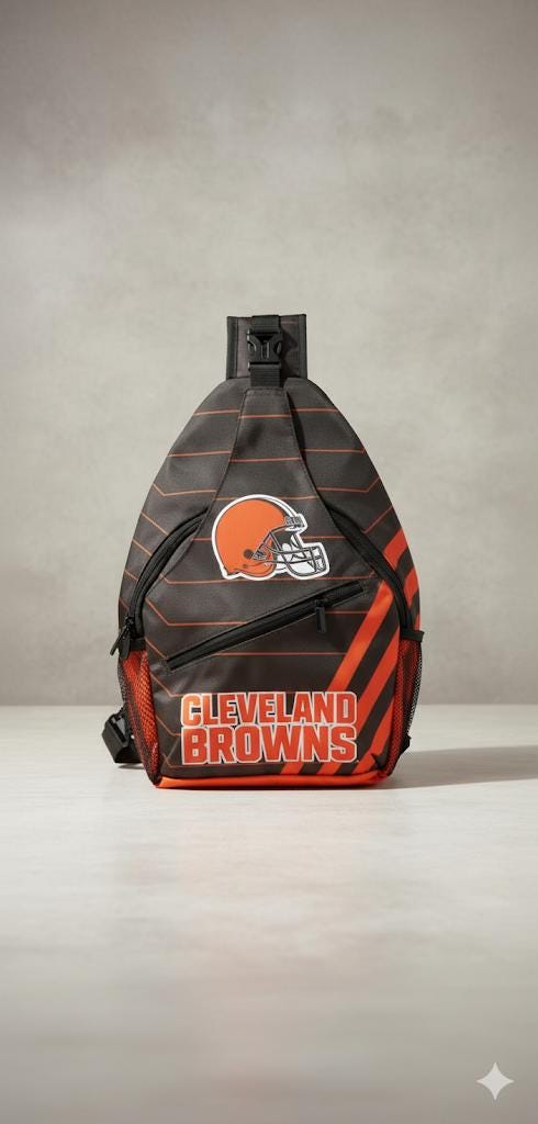 Cleveland Browns Sling Bag: Crossbody Backpack