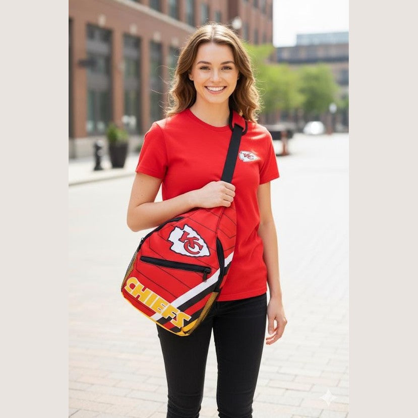 Kansas City Chiefs Sling Bag: NFL Crossbody Backpack