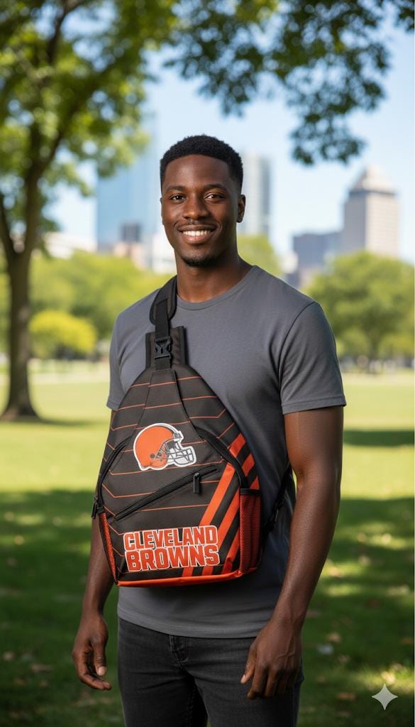 Cleveland Browns Sling Bag: Crossbody Backpack