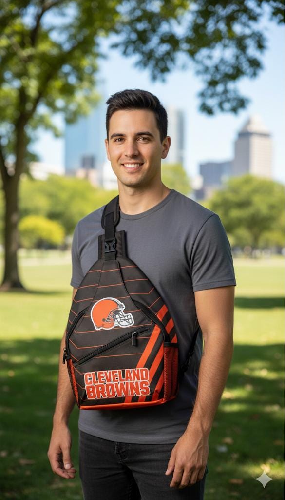Cleveland Browns Sling Bag: Crossbody Backpack