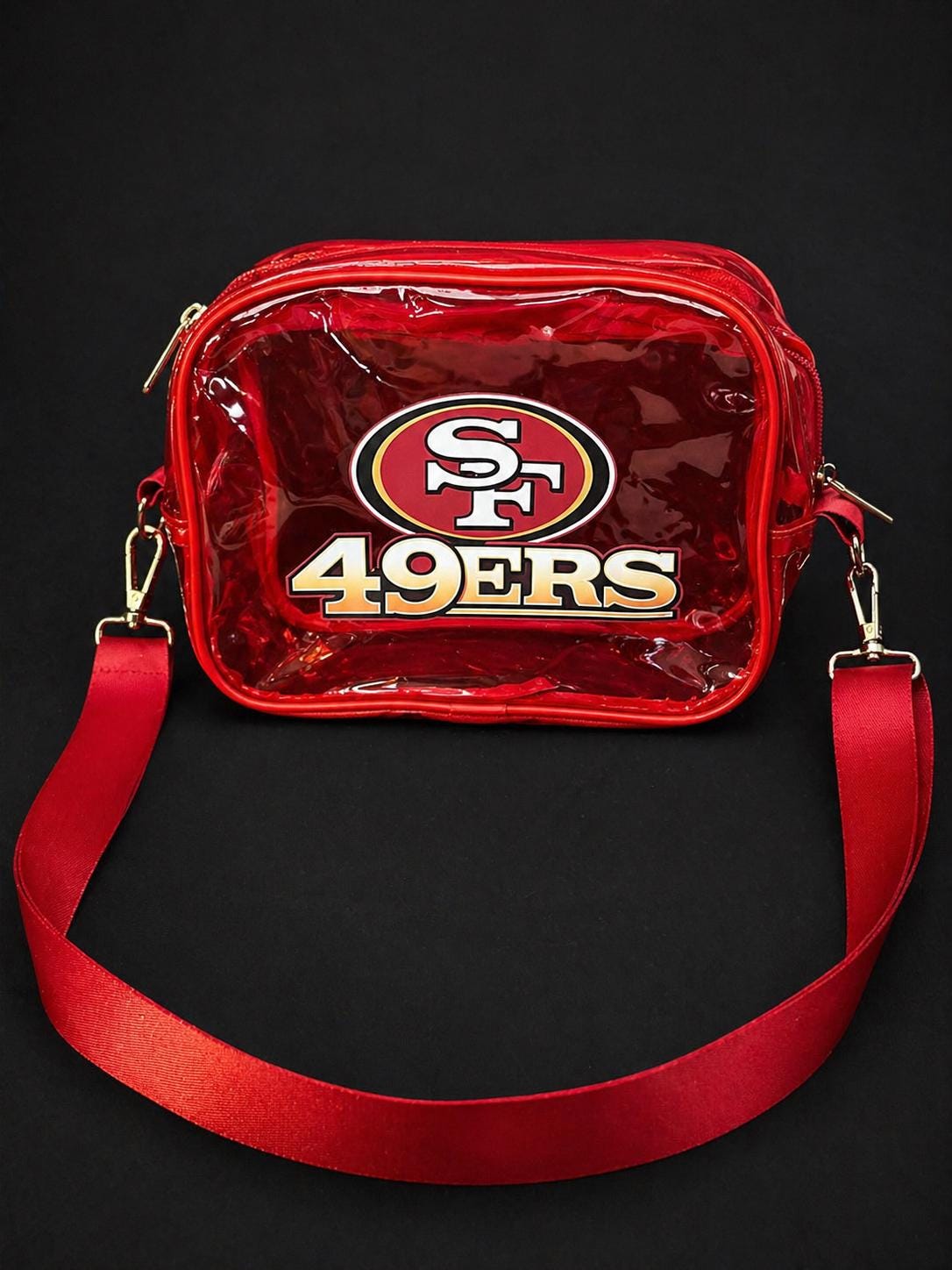 San Francisco 49ers Transparent Crossbody Bag