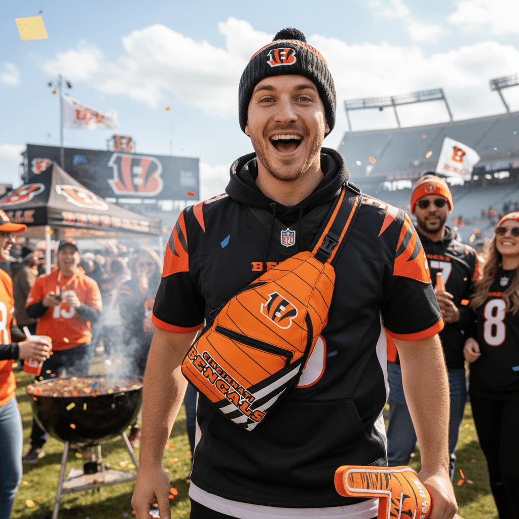 Cincinnati Bengals Crossbody Sling Bag