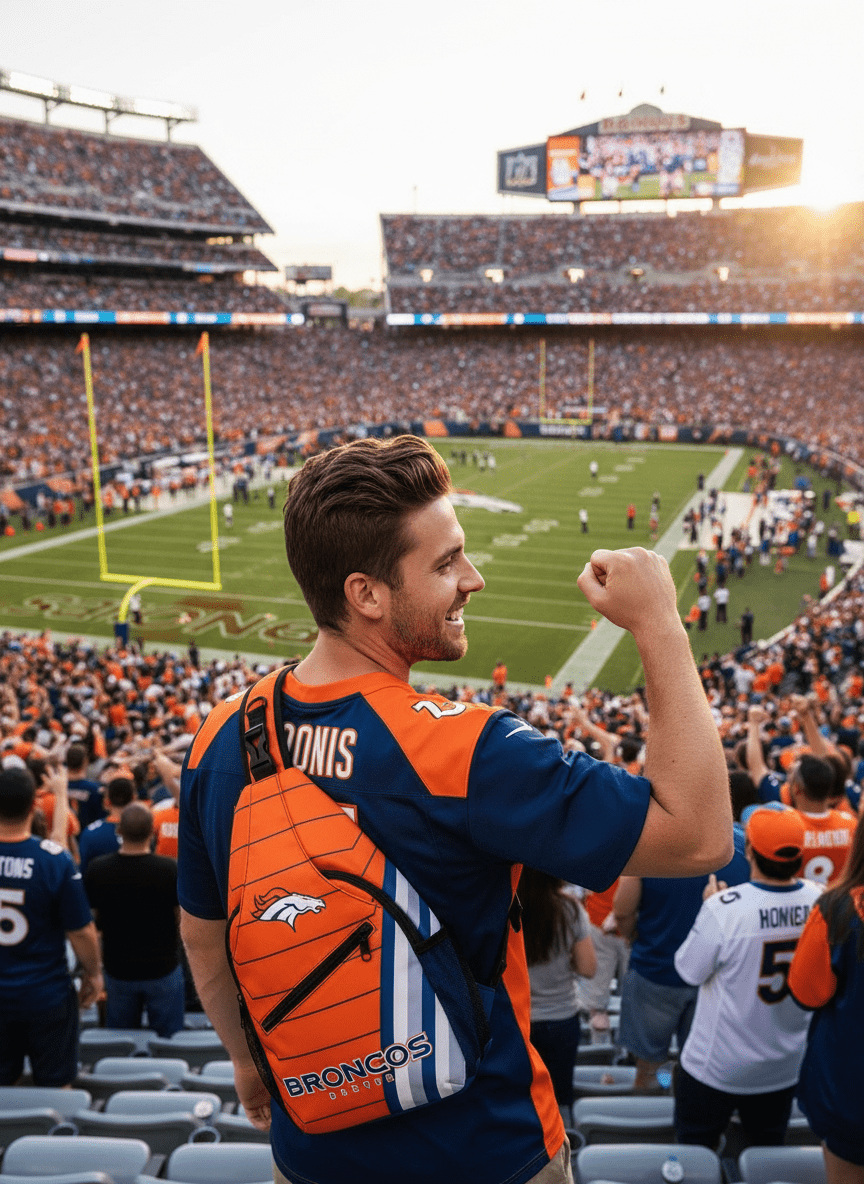 Denver Broncos Crossbody Sling Bag