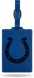 Indianapolis Colts Luggage Bag Tag Laser Engraved Ultra Suede Includes ID Card
