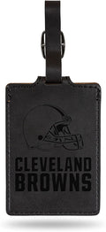 Cleveland Browns Luggage Bag Tag Laser Engraved Ultra Suede Includes ID Card