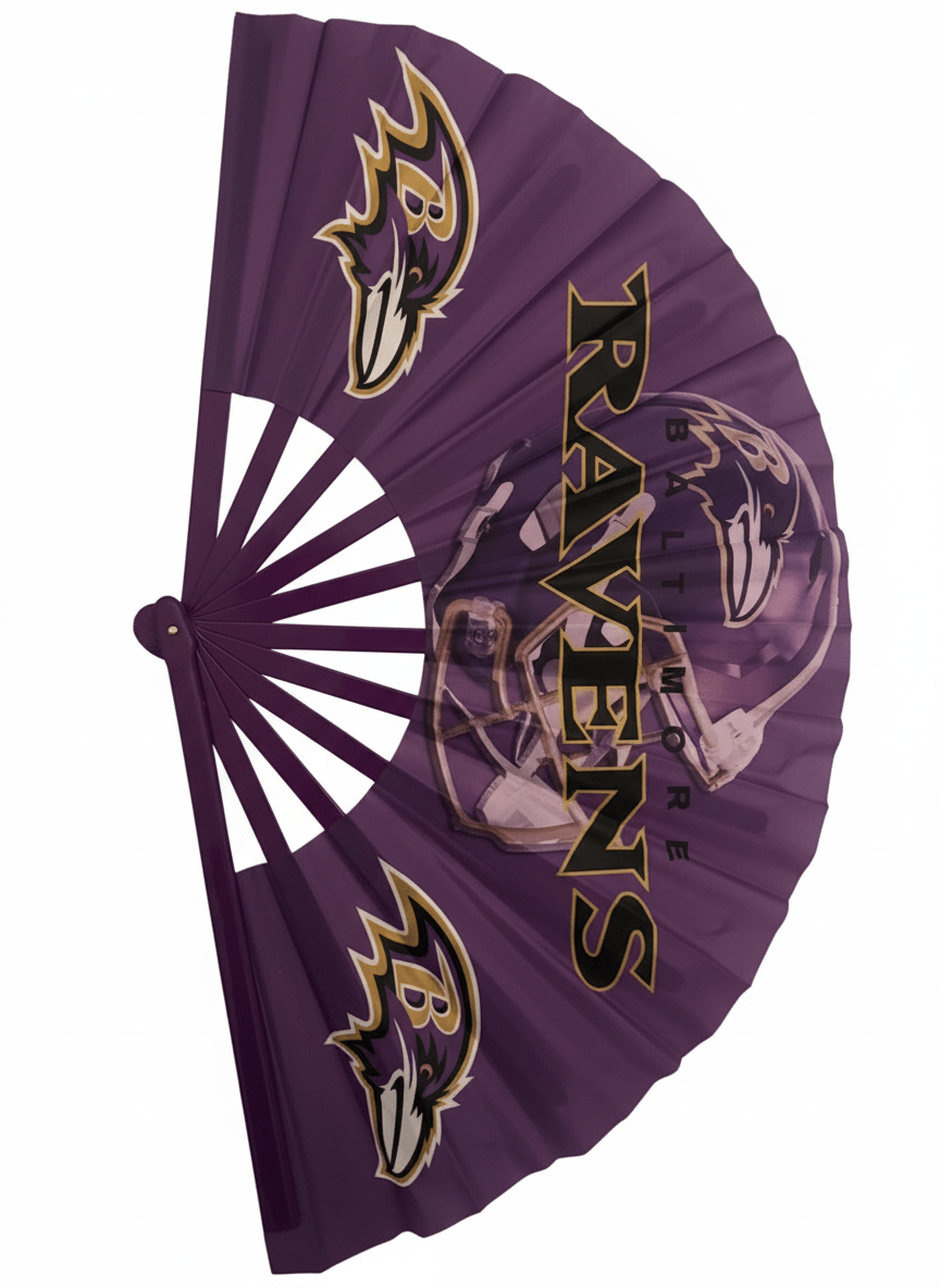 Baltimore Ravens Hand Fan - Purple NFL Folding Fan